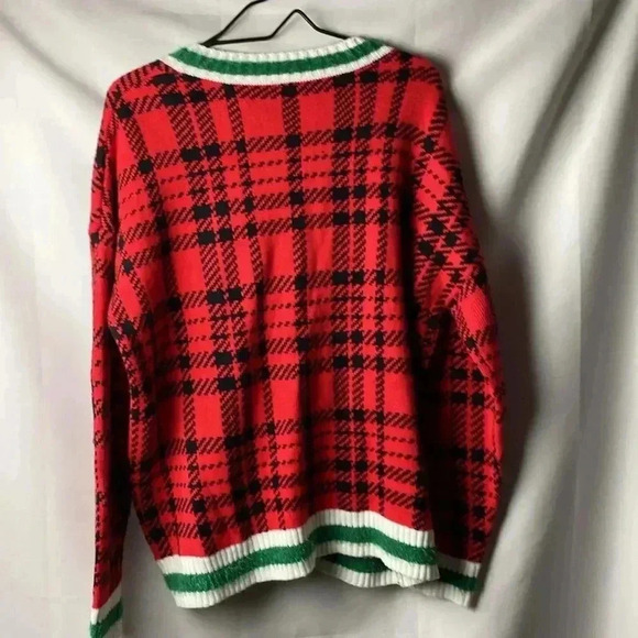 HOLIDAY TIME WO SIZE LARGE 12/14 CHRISTMAS SWEATER  MISSING TASSELS - Picture 9 of 10